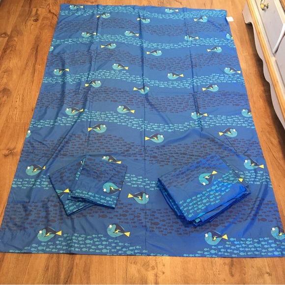 Disney Accents Kohls Disney Finding Dory Blue Curtain Set 4 Panels